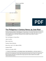 The Philippines A Century Hence, by Jose Rizal 1