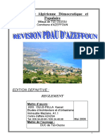 Rapport Pdau Azeffoun PDF