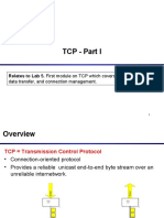 TCP - Part I: Relates To Lab 5. First Module On TCP Which Covers Packet Format