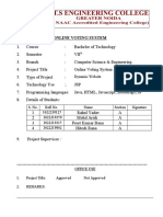 Online Voting System: Dynamic Website