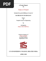 Final Year Project Report Manual - Prepration - B - Tech