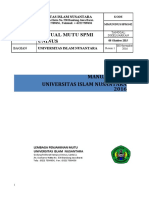 Buku Manual Mutu Uninus 2016