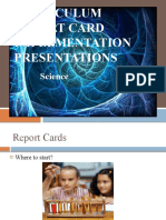 Curriculum Report Card Implementation Presentation