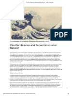Can Our Science and Economics Honor Nature - Article - Renovatio