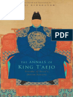 Byonghyon Choi - The Annals of King T'aejo - Founder of Korea's Choson Dynasty (2014, Harvard University Press) PDF