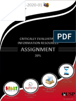 UU100A Assignment Specifications - SI-2020-01