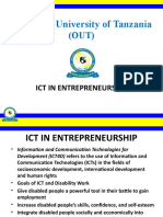 Ict in Entrepreneurship
