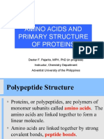 Amino Acids and Primary Structure of Proteins