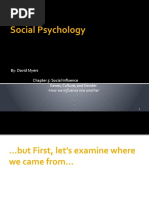 Social Psychology: By: David Myers Chapter 5: Social Influence Genes, Culture, and Gender - How We Influence One Another