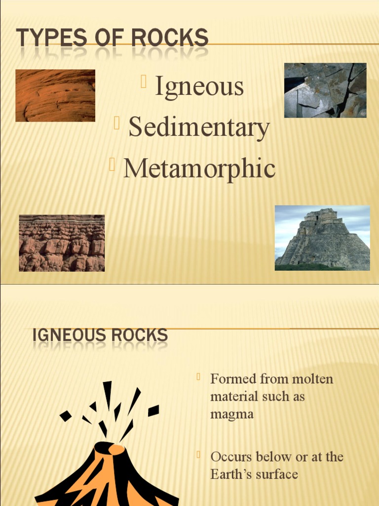 Igneous Sedimentary Metamorphic | PDF