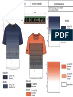 Brooklyn: Body Fabric: Single Jersey, 160 GSM Rib: 2 X 2 Rib, 210 GSM