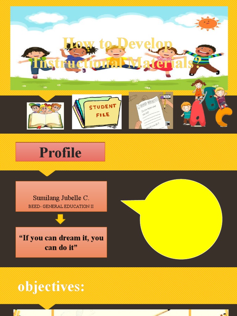 Developing Effective Instructional Materials | PDF