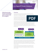 Delivering Accurate Dynamic and Leakage Power Analysis From RTL To Signoff