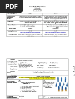 Lesson Plan For Multigrade Classes Mathematics