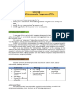 PECs Module 1: Developing Personal Entrepreneurial Competencies