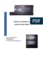 Manual Conexion Al DWDM