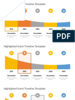 Highlighted Event Timeline Template: Placeholder Placeholder Placeholder Placeholder Placeholder