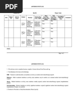 Adverse Event Log Template