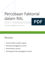 Kuliah 9 - Percobaan Faktorial RAL