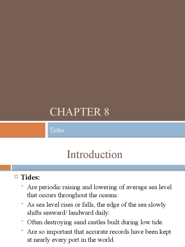 Oceanography Slides SHB Chapter8 | PDF | Tide | Moon