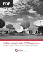 5 Best Practices For Quality RF ATE Measurements White Paper 071516