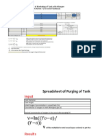 Spreadsheet Calculates Nitrogen Purging Requirements for Storage Tank