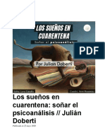 Los sueños en cuarentena: el psicoanálisis y la búsqueda de otras escenas