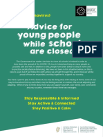 Advice To Young People While Schools Are Closed