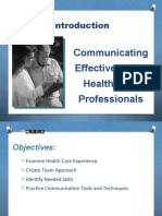 Communicating Effectively With Health Care Professionals