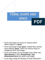 Form, Shape and Space