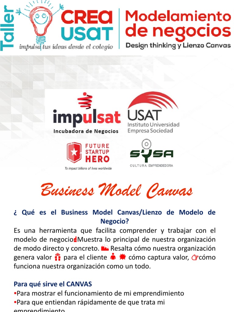 Guía del Business Model Canvas | PDF | Modelo de negocio | Cliente