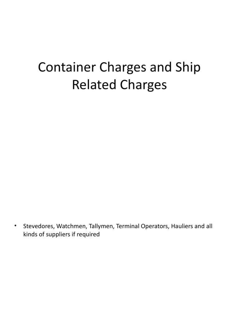 Container Charges: India to Sri Lanka | PDF | Cargo | Containerization