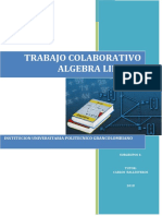 Trabajo Colaborativo Algebra Lineal I