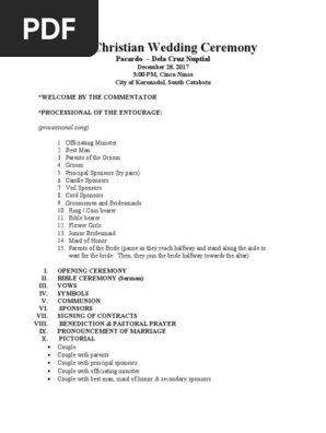 Wedding-Program