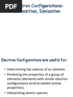 Electron Configurations-Transition, Ionization