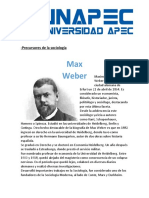 Precursores sociología Max Weber Durkheim