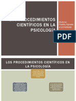 Los Procedimientos Cientificos en La Psicologia