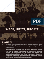 Wage, Price, Profit: (Sahod, Presyo, Tubo)