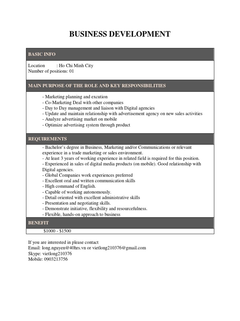 Business Development | PDF | Social Science