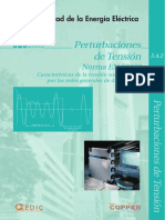 Perturbaciones de Tensión Norma EN 50160 Características de La Tensión Suministrada Por Las Redes Generales de Distribución PDF