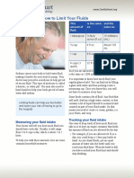 Heart Failure: How To Limit Your Fluids: Measuring Your Fluid Intake Tracking Your Fluid Intake