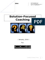 Solution Focused Coaching - Training