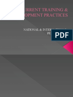 Current Training & Development Practices: National & International Perspective