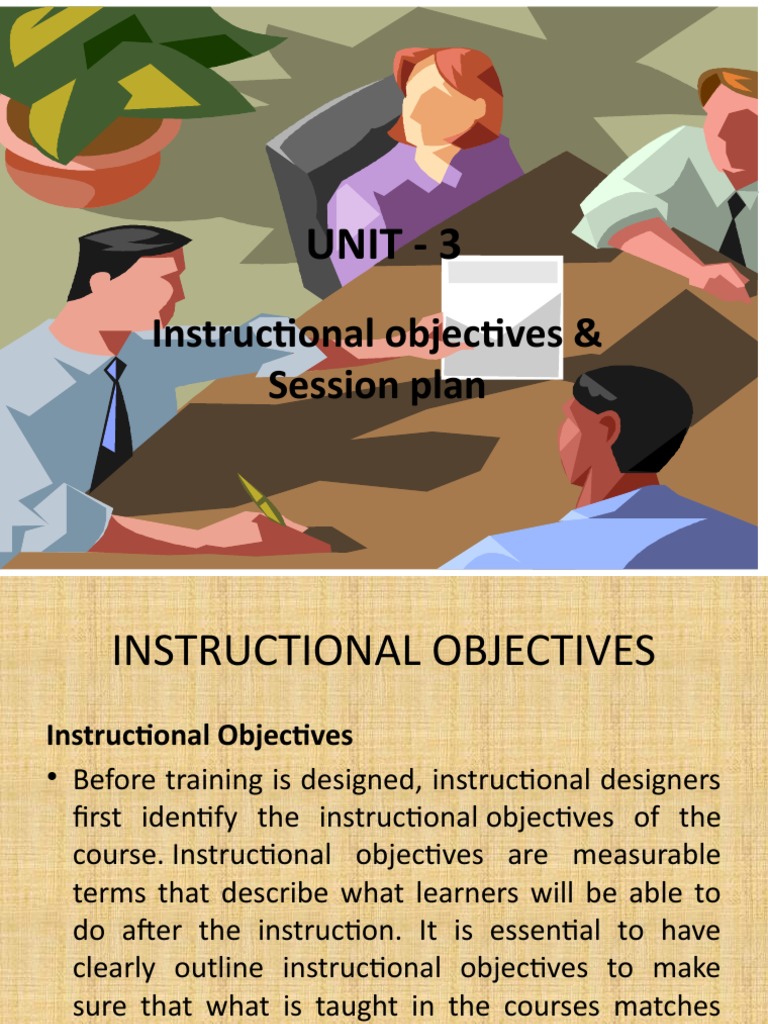 Instructional Objectives & Session Planning | PDF | Concept | Learning