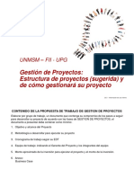 Estructura DE PROYECTOS