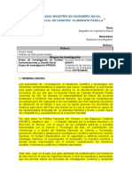 I. MAESTRÍA EN INGENIERÍA NAVAL MODALIDAD INVESTIGATIVA