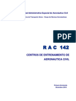 RAC 142 - Centros de Entrenamiento de Aeronáutica Civil PDF