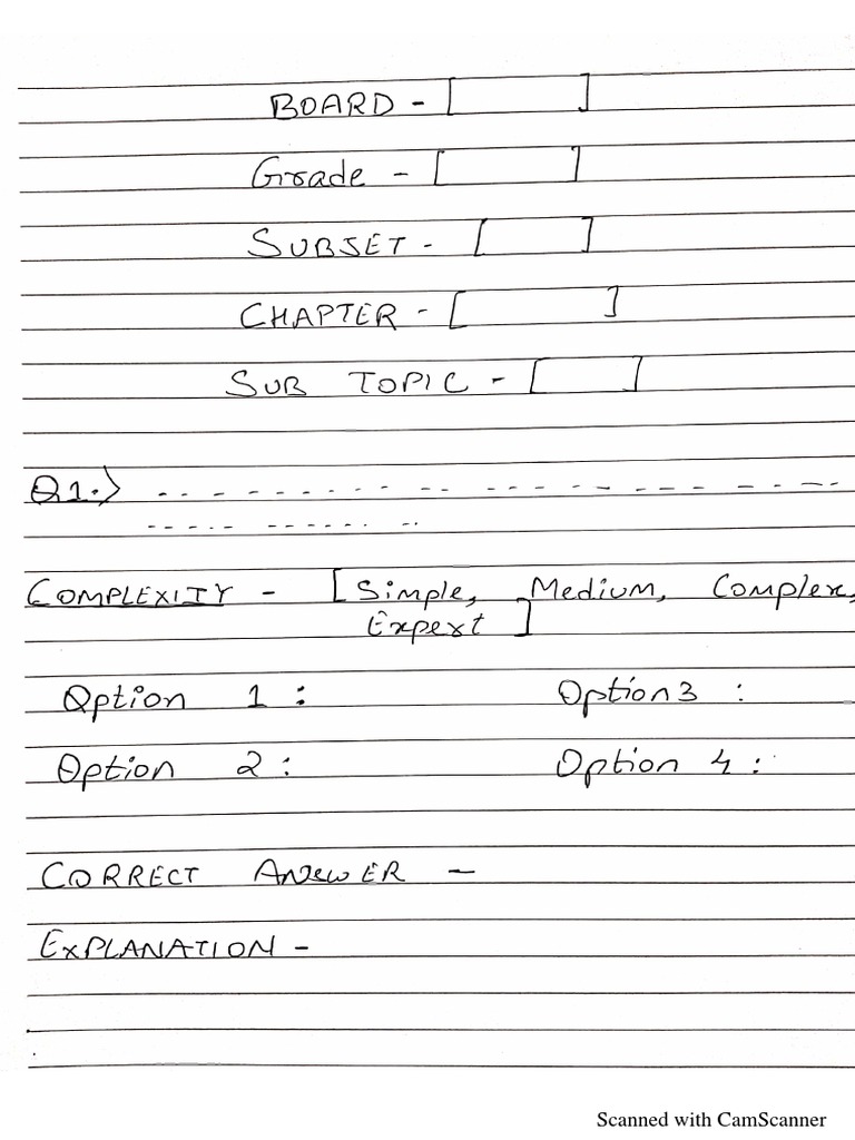 Question Format | PDF