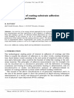 On The Evaluation of Coating-Substrate Adhesion by Indentation