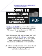 Windows 10 MiniOS